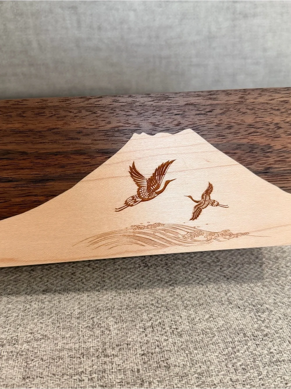 Sonia G. Cranes Over Mt. Fuji Act II Makeup Brush Holder
